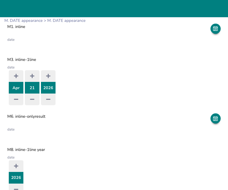 DATE appearance variants